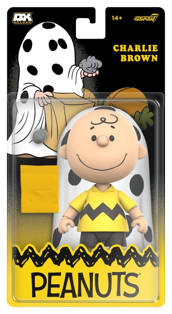 Peanuts Deluxe Wave 01 Actionfigur Charlie Brown (with Ghost Sheet) 18 cm