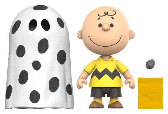 Peanuts Deluxe Wave 01 Actionfigur Charlie Brown (with Ghost Sheet) 18 cm