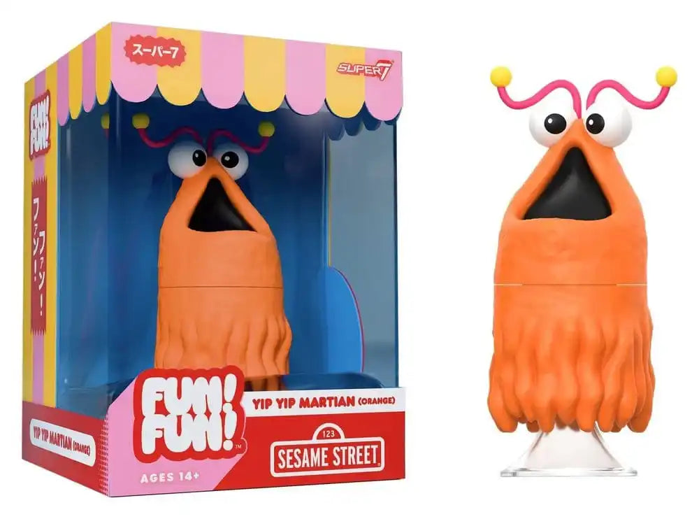 Sesamstraße Fun! Fun! Soft Vinyl Figur Yip Yip Martian (Orange) 18 cm