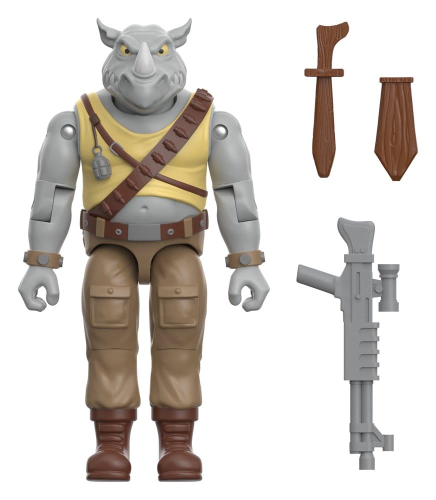 Teenage Mutant Ninja Turtles ReAction+ Actionfigur Wave 02 Rocksteady