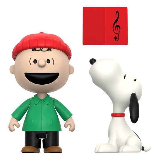 Peanuts ReAction Actionfiguren 2er-Pack Charlie Brown and Snoopy (Caroling) 10 cm