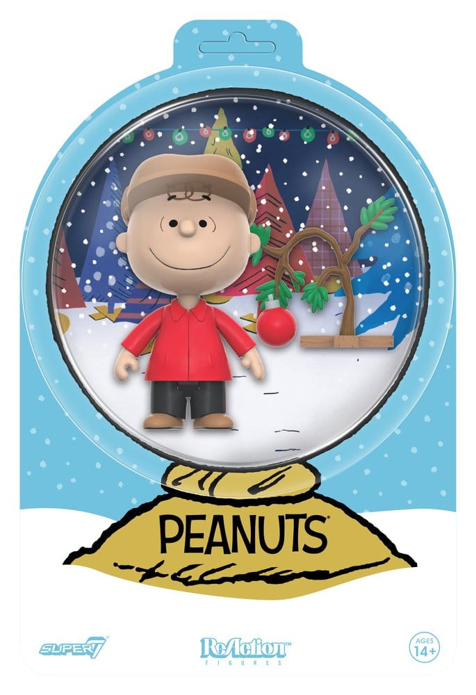 Peanuts ReAction Actionfigur Charlie Brown and Sad Tree (Snow Globe Card Back)