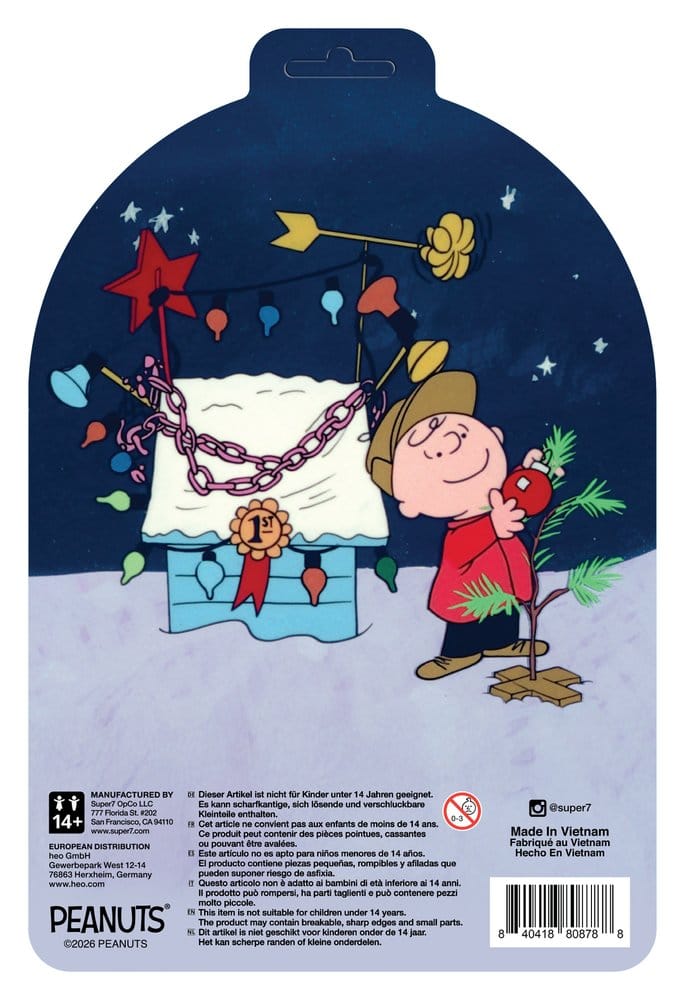 Peanuts ReAction Actionfigur Charlie Brown and Sad Tree (Snow Globe Card Back)