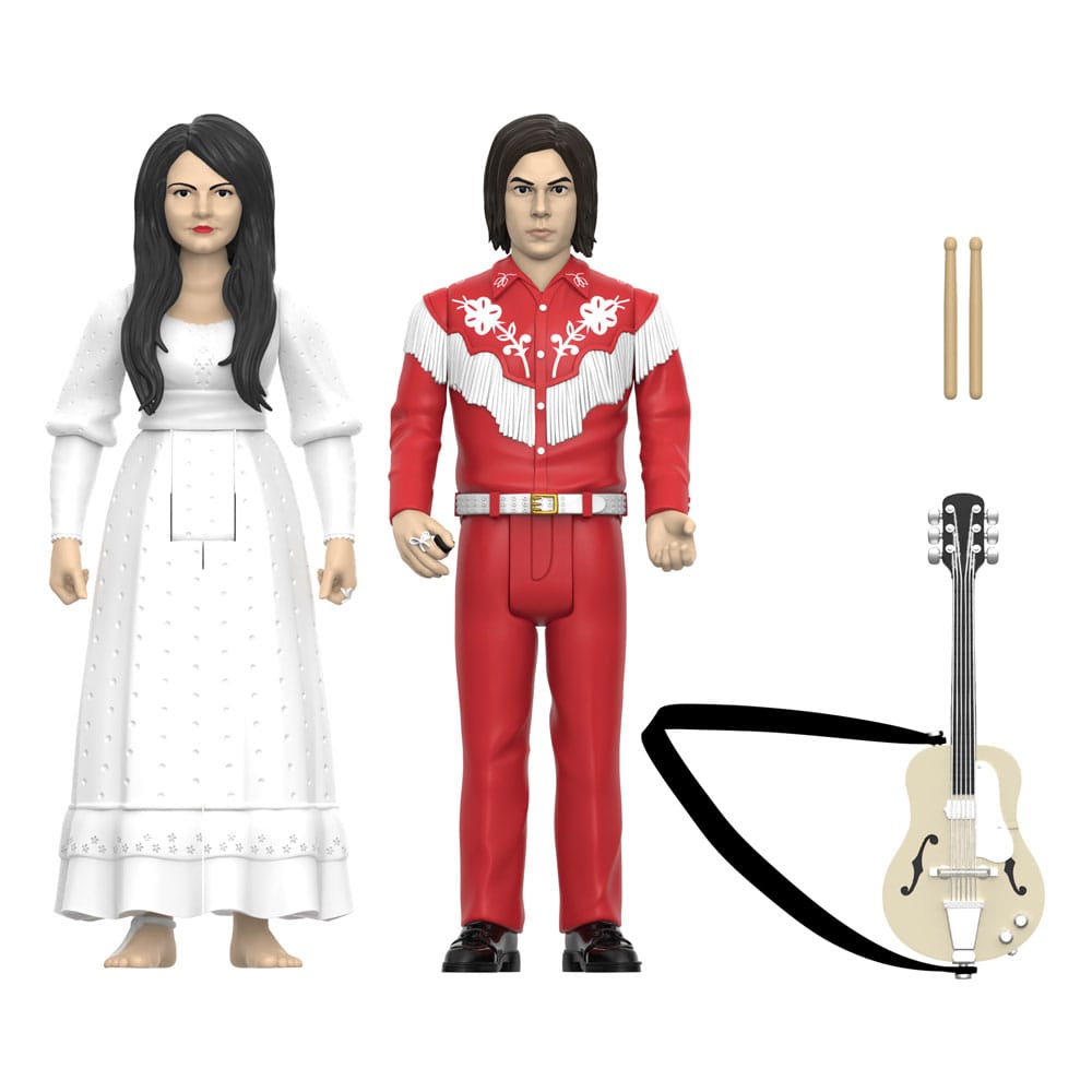 The White Stripes ReAction Actionfiguren 2er-Pack Wave 02 The White Stripes (Elephant) 10 cm