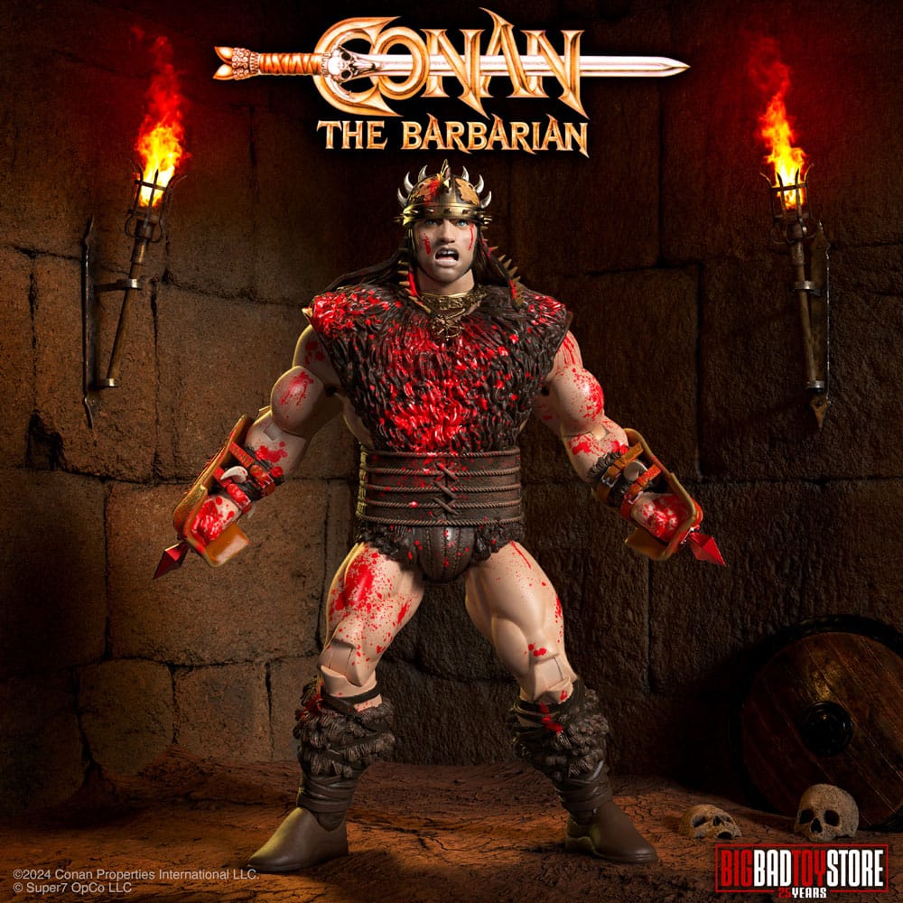 Conan der Barbar Ultimates Actionfigur Conan Blood Soaked Pit Fighter 18 cm