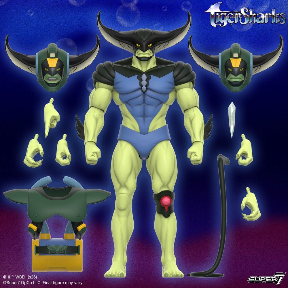 TigerSharks Ultimates Wave 01 Actionfigur T-Ray 18 cm