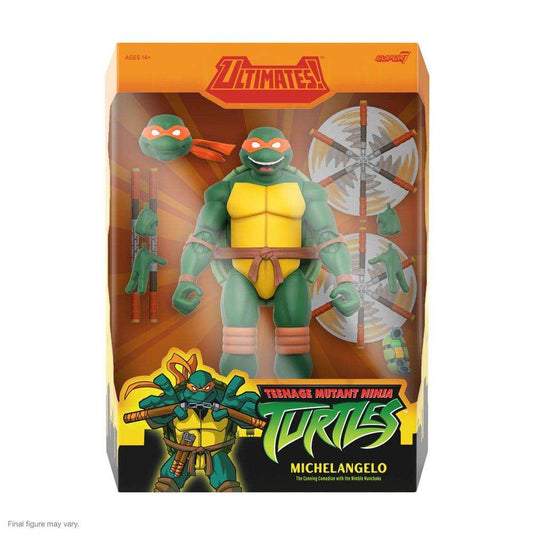 Teenage Mutant Ninja Turtles Ultimates Michelangelo Animates Series 18 cm - Smalltinytoystore