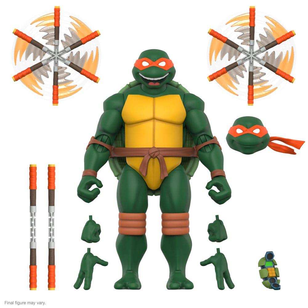 Teenage Mutant Ninja Turtles Ultimates Michelangelo Animates Series 18 cm - Smalltinytoystore