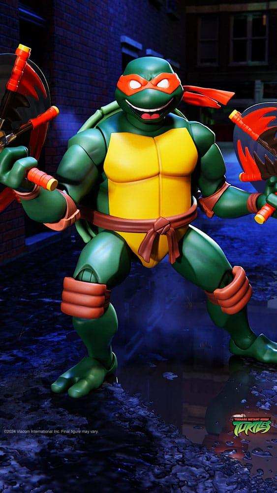 Teenage Mutant Ninja Turtles Ultimates Michelangelo Animates Series 18 cm - Smalltinytoystore