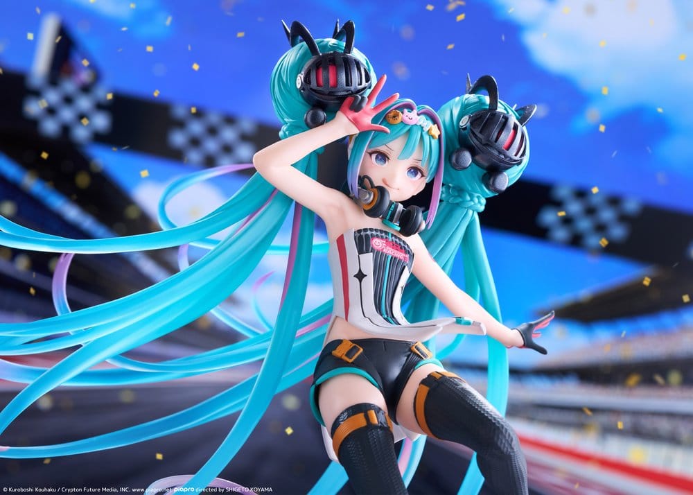 Hatsune Miku Taito Kuji PVC Figur Racing Miku 2026 Ver. Original 18 cm