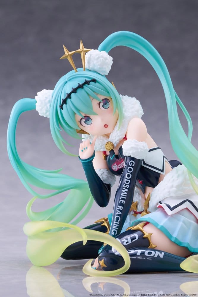 Hatsune Miku Taito Kuji PVC Figur Racing Miku 2018 Ver. Round 8 13 cm