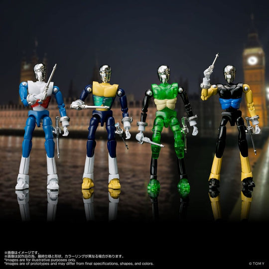 Microman Legacysoul Actionfiguren 4er-Pack SPYM M14X Set