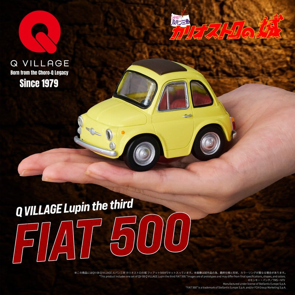 Lupin the Third: The Castle of Cagliostro Q Village PVC Figur QV-08 Fiat 500 8 cm