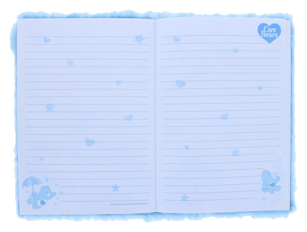 Glücksbärchis Plüsch-Notizbuch Blau