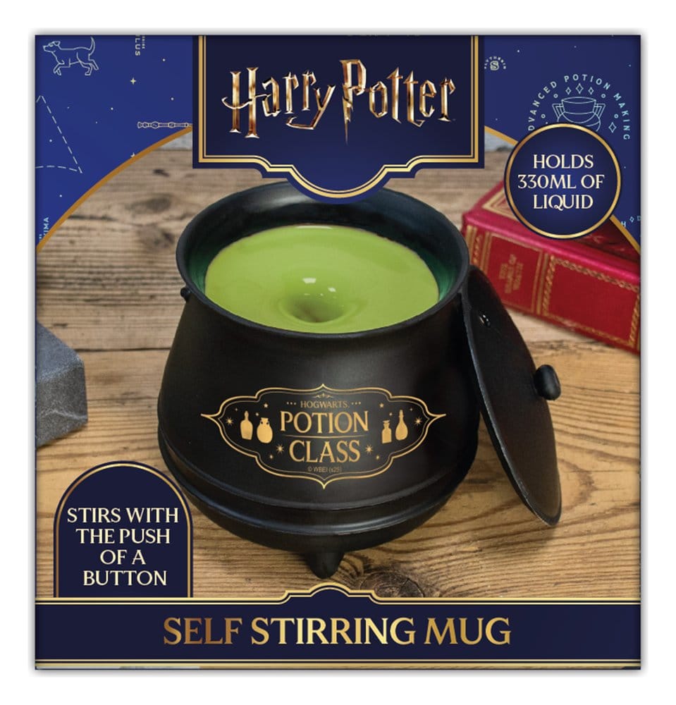 Harry Potter Tasse Selbstrührender Kessel mit Deckel Magical Locations
