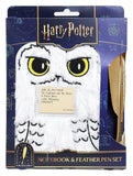 Harry Potter Plüsch Notizbuch Set mit Stift Hedwig Magical Locations