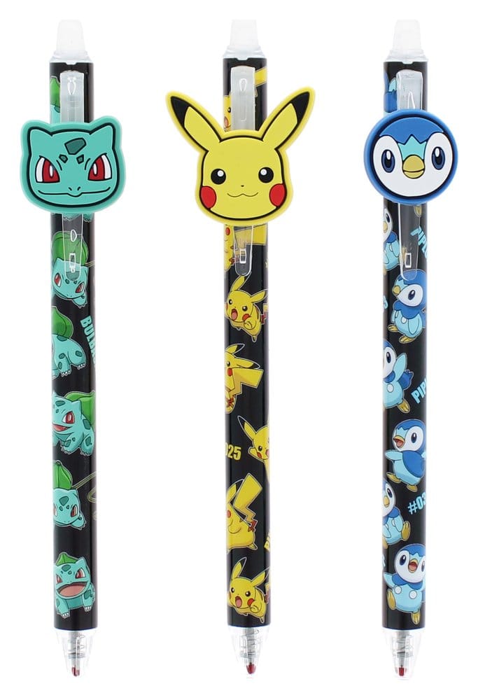 Pokémon löschbare Gelstifte 3er-Pack
