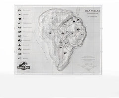 Jurassic Park Topographische Karte Isla Nublar