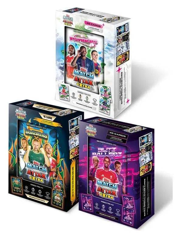 UEFA Champions League Match Attax Extra Trading Cards 2025/26 Mega Tin