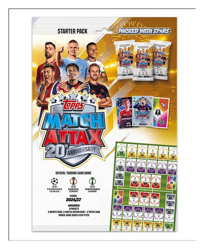 UEFA Club Competition Match Attax 2026/27 Sammelkarten Starterpack
