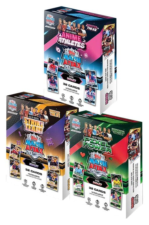UEFA Club Competition Match Attax 2026/27 Sammelkarten Age of Heroes Mini Tin