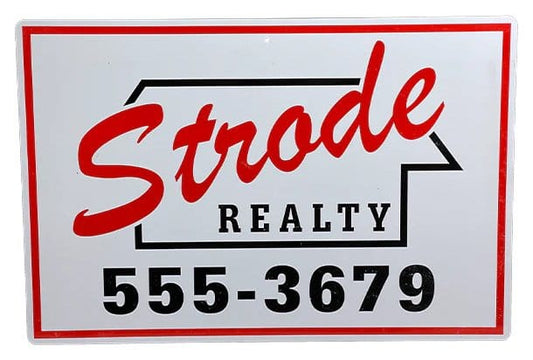 Halloween (1978) Me­tall­schild Strode Realty 31 x 46 cm