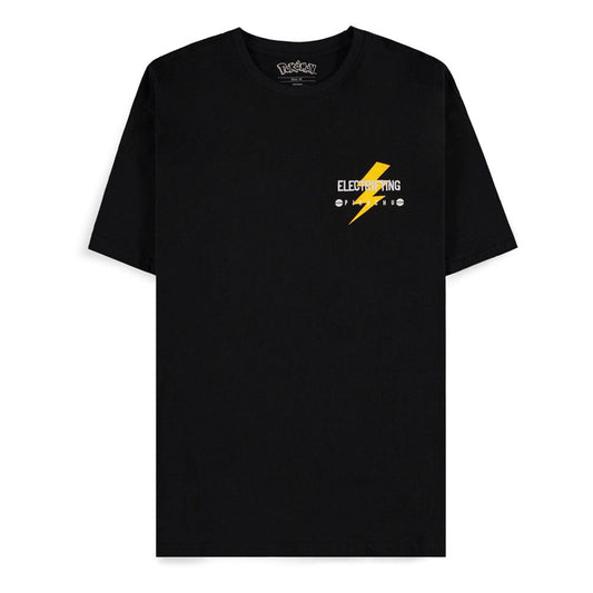 Pokemon T-Shirt Black Pikachu Electrifying Line-art Größe XXL