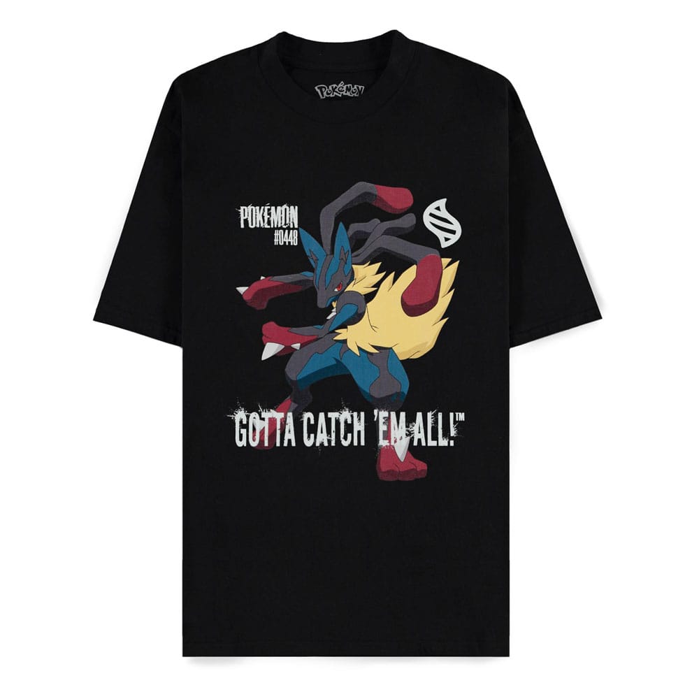 Pokémon Mega Evolutions T-Shirt Mega Lucario Gotta Catch Em All Größe XL