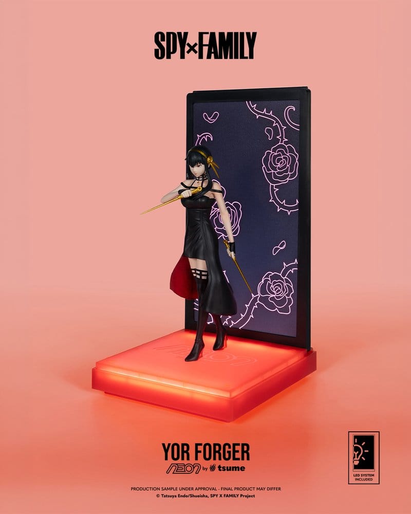 Spy x Family Neon Figur 1/9 Yor Forger 20 cm