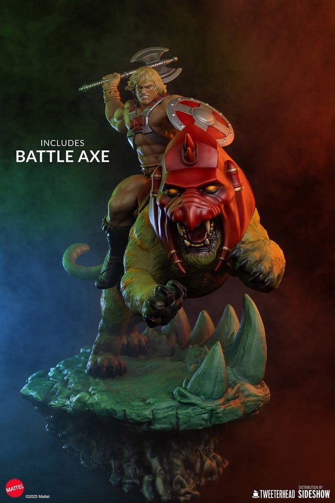 Masters of the Universe 1/4 Statue He-Man & Battle Cat 76 cm