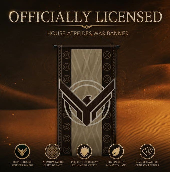 Dune Replik 1/1 Kriegsbanner House Atreides