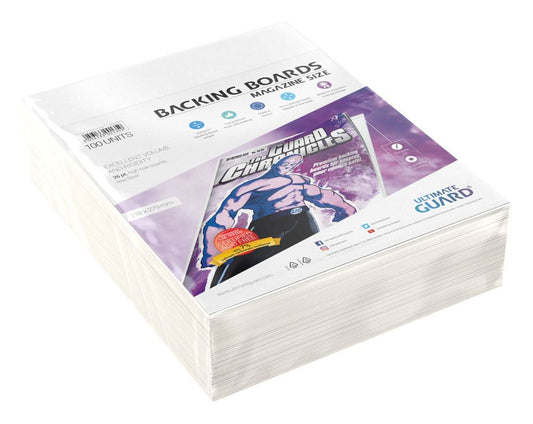 Ultimate Guard Comic Backing Boards Magazine Size (100) - Beschädigte Verpackung