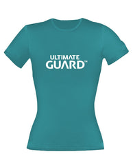 Ultimate Guard Girlie T-Shirt Wordmark Petrolblau Größe M