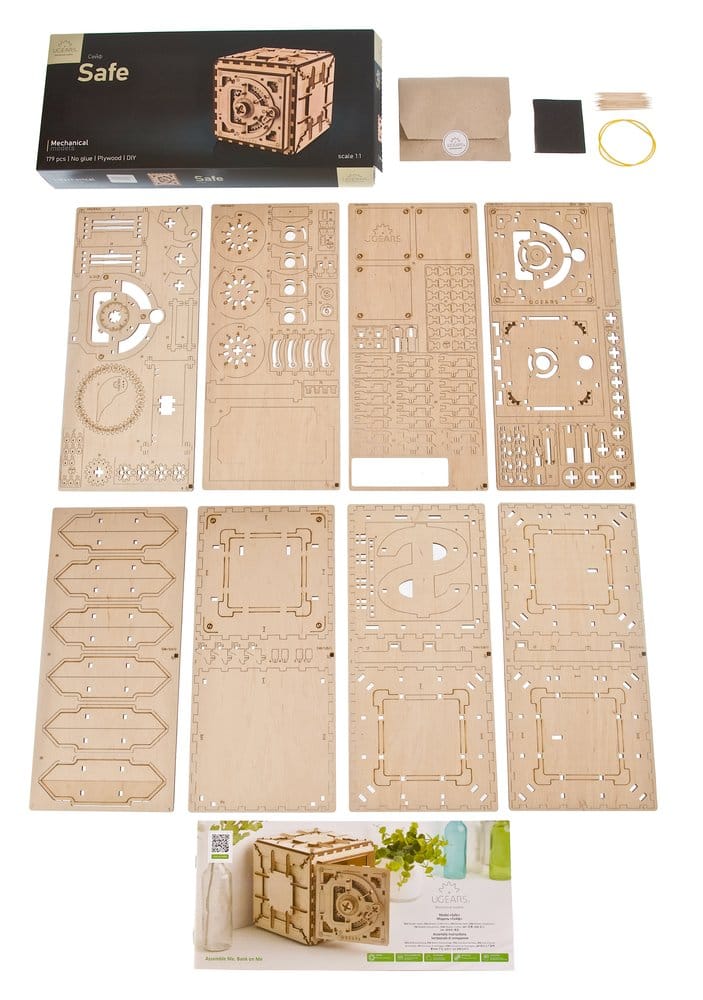 Ugears Modellbausatz aus Holz Tresor