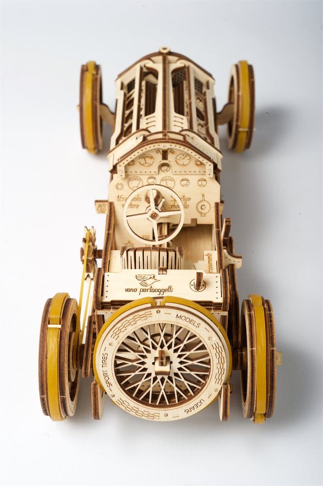 Ugears Modellbausatz aus Holz U-9 Grand Prix Auto