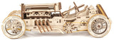 Ugears Modellbausatz aus Holz U-9 Grand Prix Auto