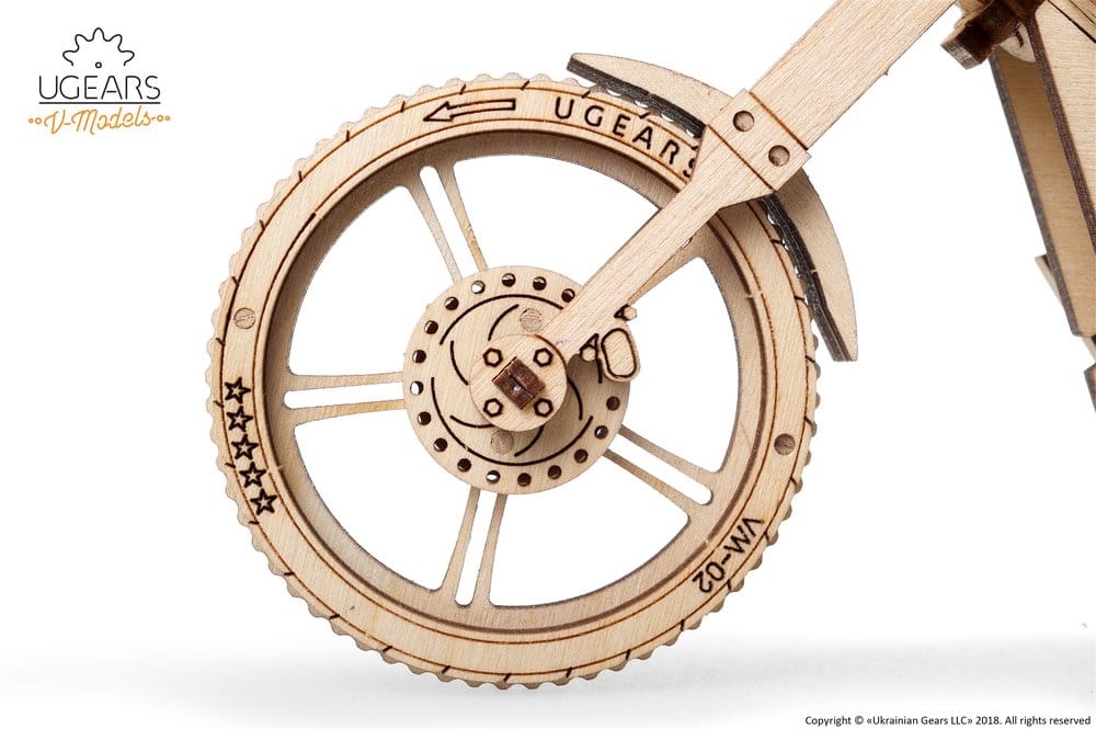 Ugears Modellbausatz aus Holz Motorrad VM-02