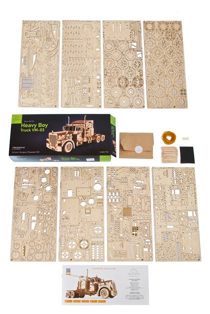 Ugears Modellbausatz aus Holz Heavy Boy Truck VM-03