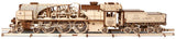 Ugears Modellbausatz aus Holz V-Express Dampflokomotive mit Schlepptender