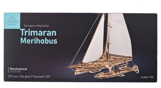 Ugears Modellbausatz aus Holz Trimaran Merihobus