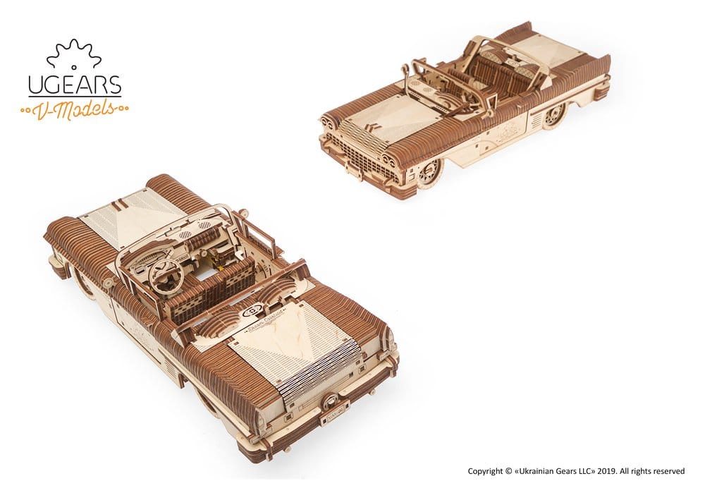 Ugears Modellbausatz aus Holz Traum-Cabrio VM-05