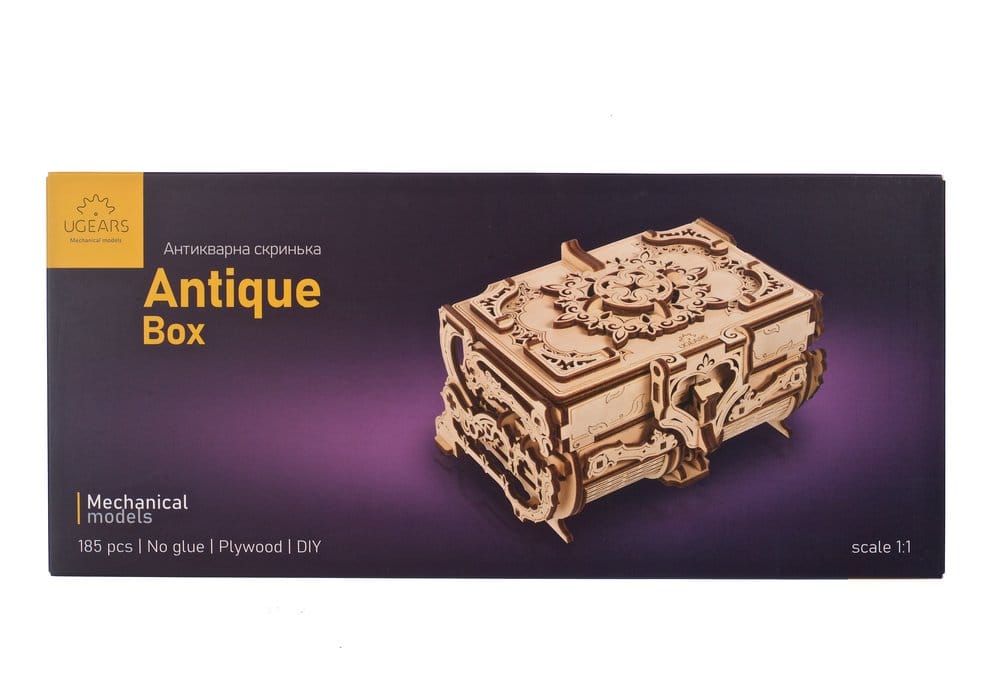 Ugears Modellbausatz aus Holz Antik-Schatulle