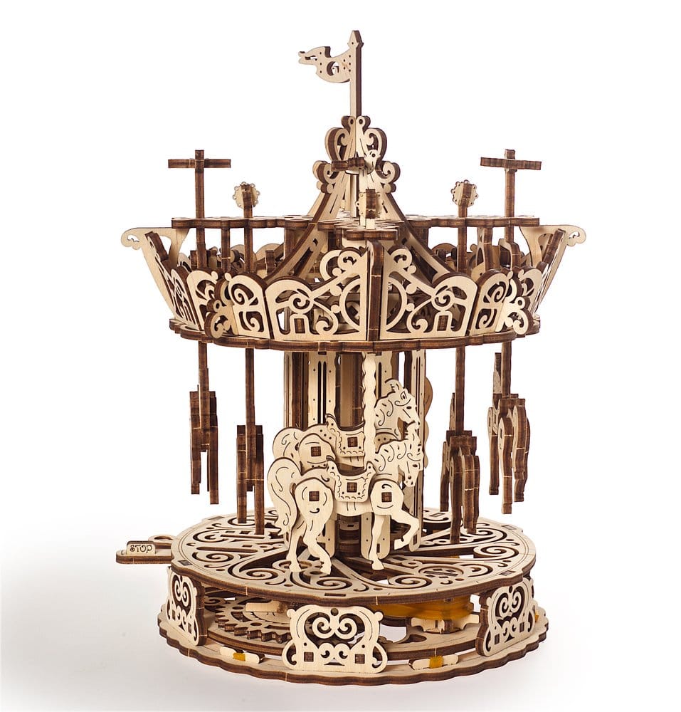 Ugears Modellbausatz aus Holz Karussell