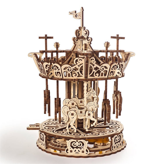 Ugears Modellbausatz aus Holz Karussell
