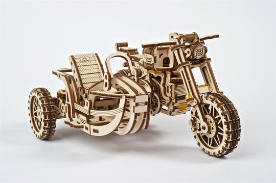 Ugears Modellbausatz aus Holz Scrambler UGR-10 mit Beiwagen