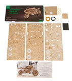 Ugears Modellbausatz aus Holz Scrambler UGR-10 mit Beiwagen