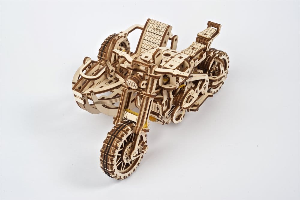Ugears Modellbausatz aus Holz Scrambler UGR-10 mit Beiwagen