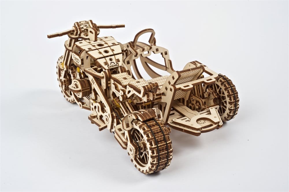 Ugears Modellbausatz aus Holz Scrambler UGR-10 mit Beiwagen
