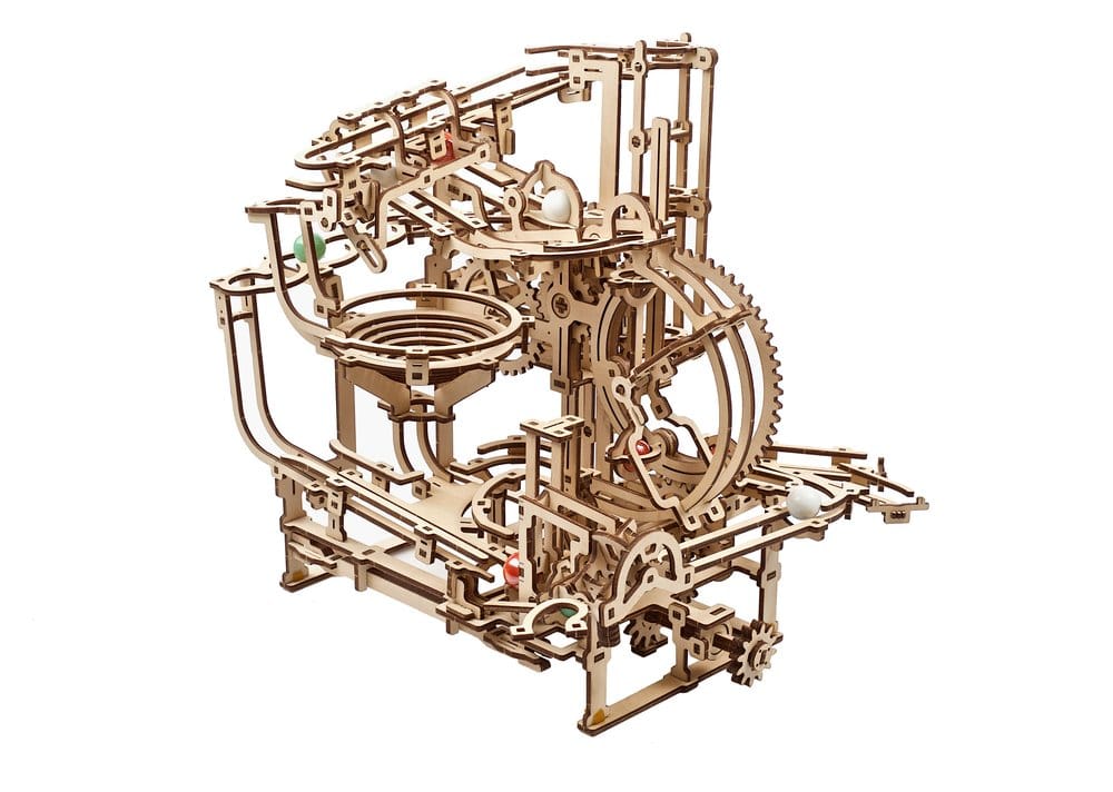 Ugears Modellbausatz aus Holz Murmel-Stufenbahn