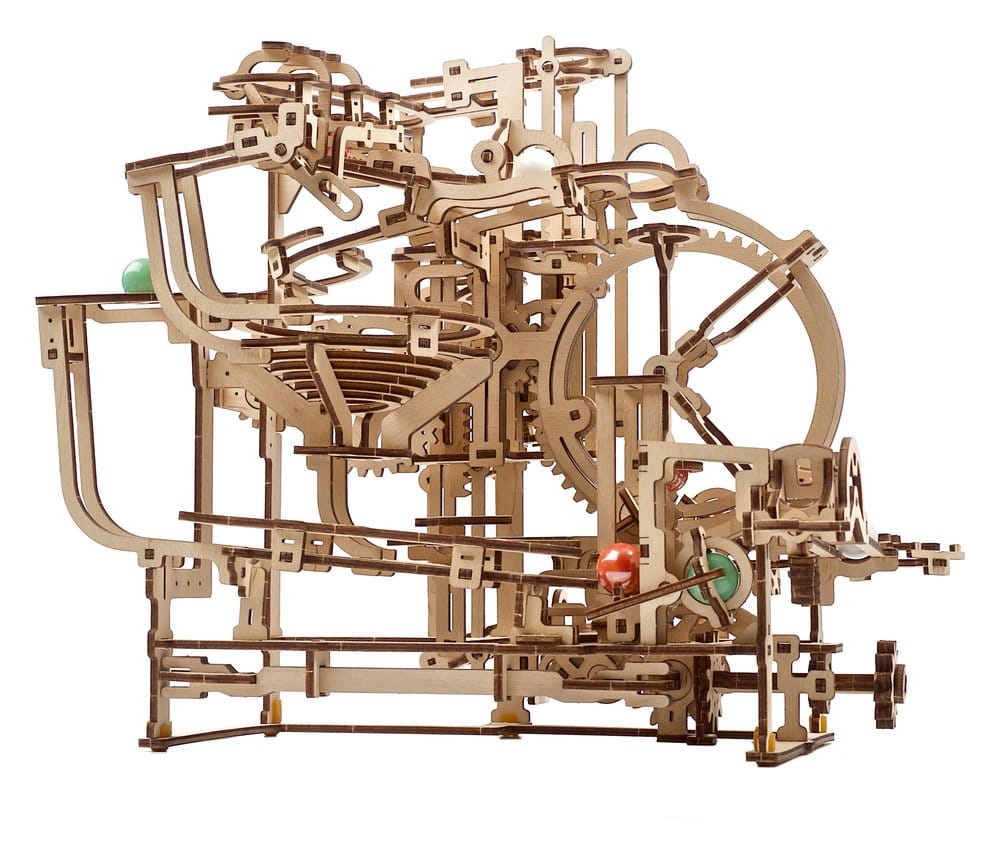 Ugears Modellbausatz aus Holz Murmel-Stufenbahn